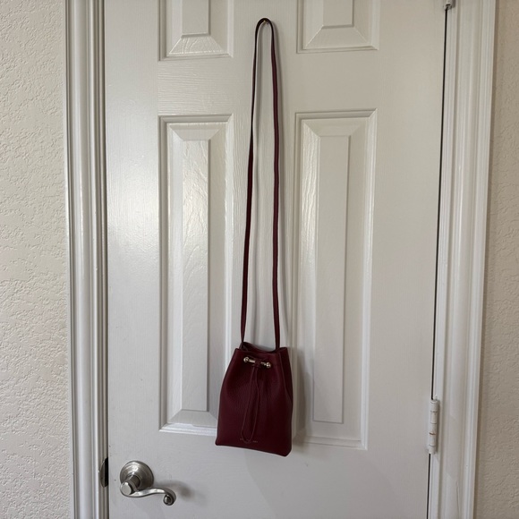 Strathberry Osette Midi Pouch - Oxblood - Picture 3 of 6